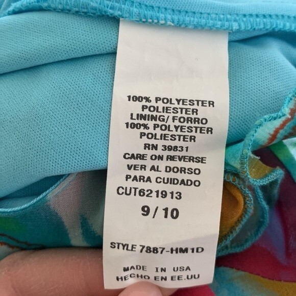 My Michelle Y2K Pastel Floral Ruffle Maxi Dress Sz 9/10 - Picture 8 of 9